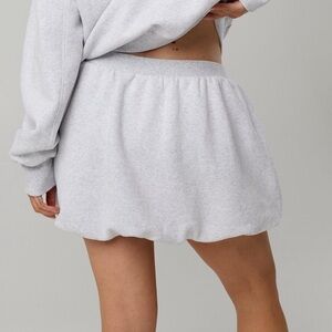 Aerie OFFLINE Grey Cloud Bubble Skort - size small
